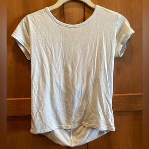 Zella Light Blue Cap Sleeve Relaxed Tee